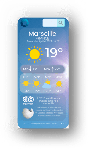 image 1 projet Weathe App