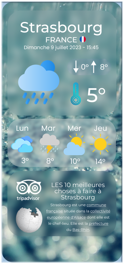 image 3 projet Weathe App